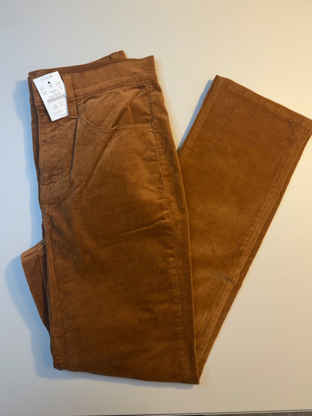 NWT‎ J. Crew Men's Corduroy Pants in Rich Chestnut Brown
